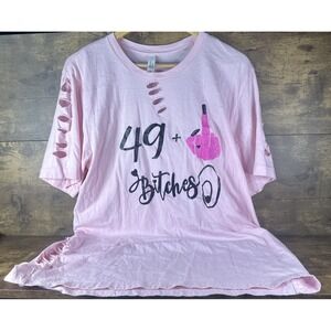 49+ Club Cut Up Custom Pink Birthday Shirt Size XL T-Shirt Fast & Safe Shipping
